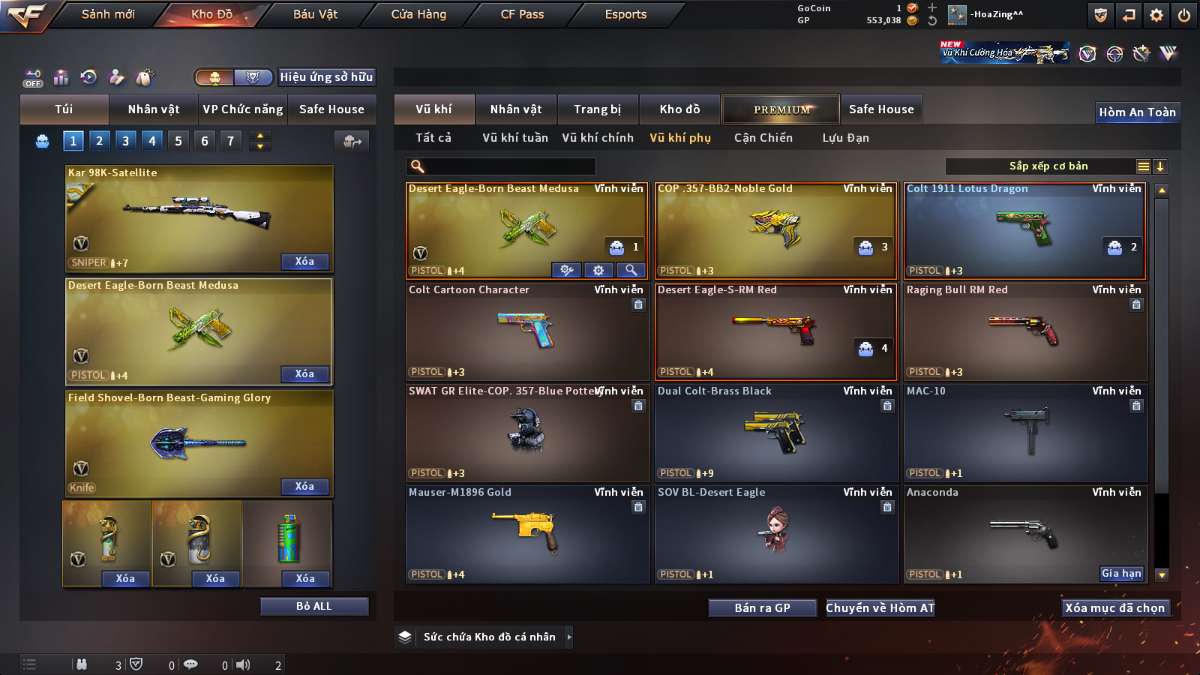 shop acc cf uy tin gia re